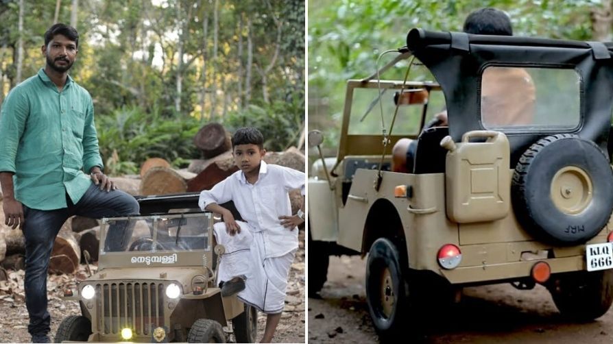 Anand Mahindra tweet about Jeep Willys Miniature by Arunkumar