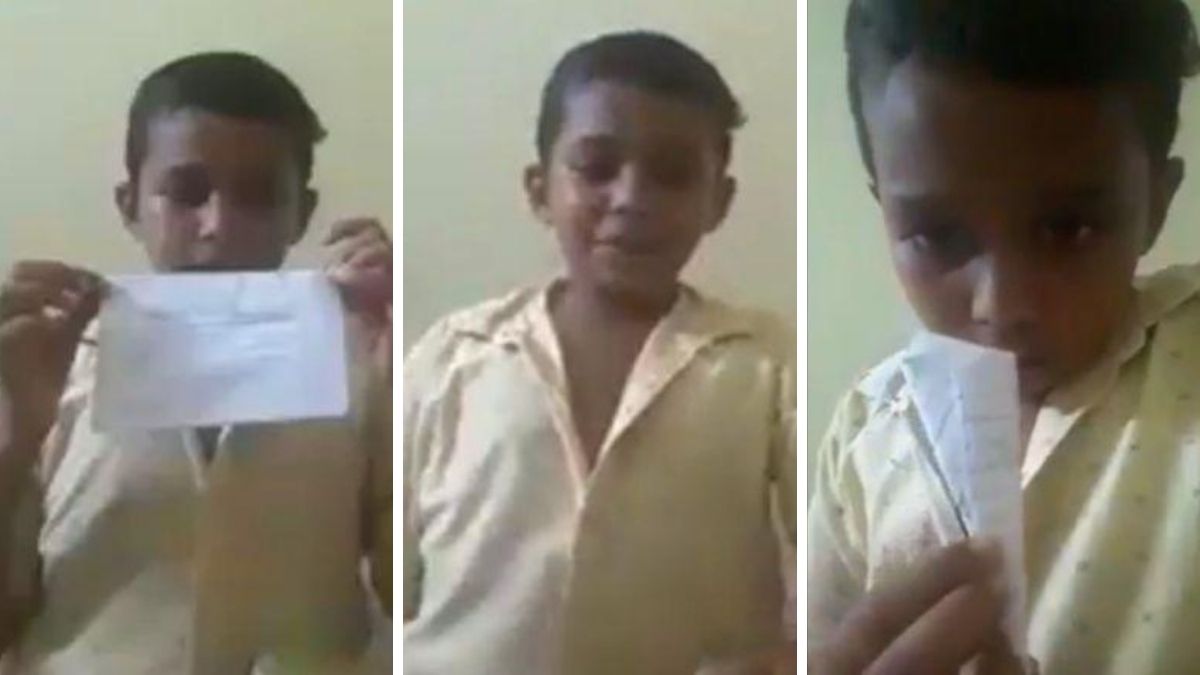 Paper Craft Viral Video of a little boy