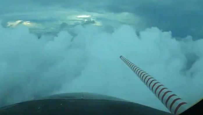 Incredible Videos Show Plane Flying Through Storm Inside Hurricane Laura