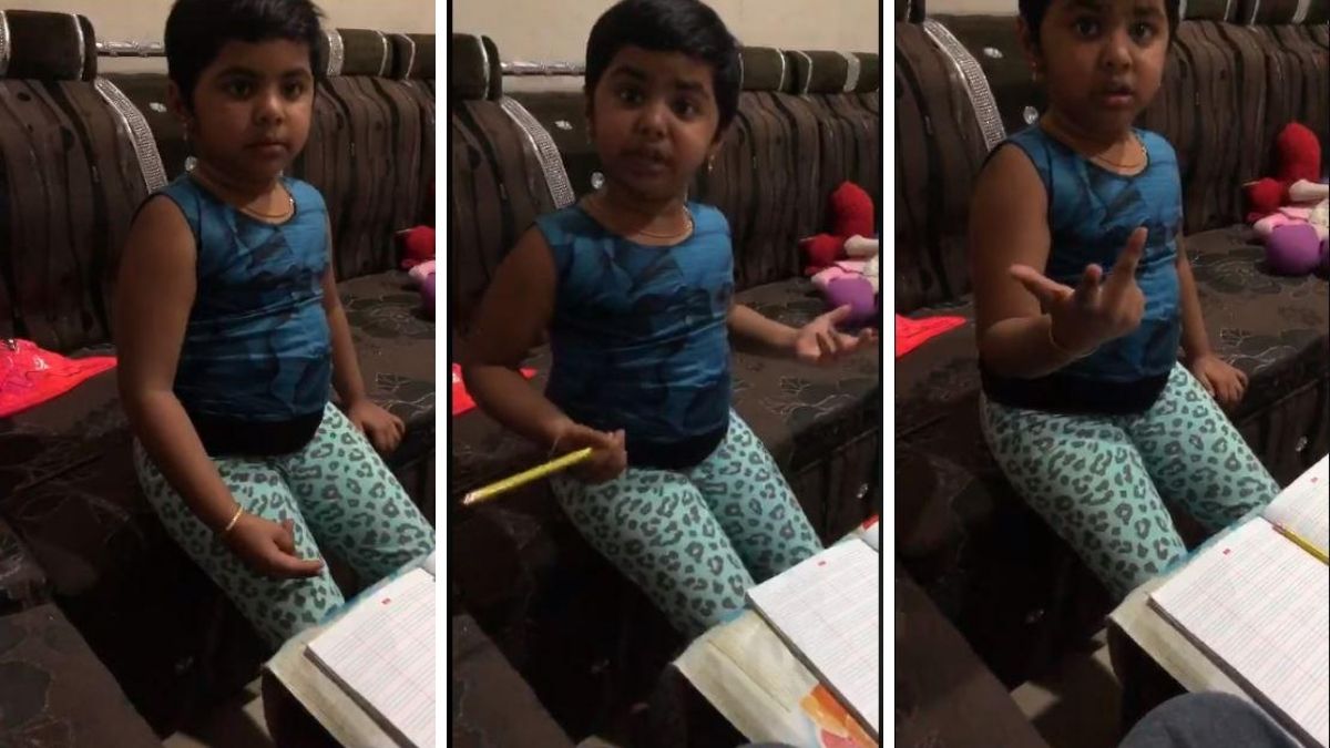 Little cute girl asking leave goes viral