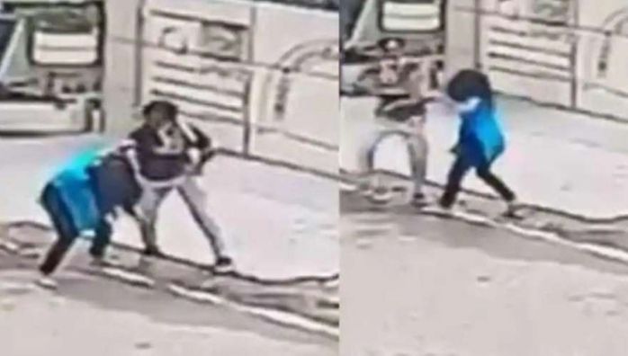 15-year-old girl fights phone snatchers Viral Video