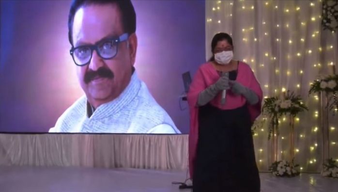 K S Chithra emotional words on SPB