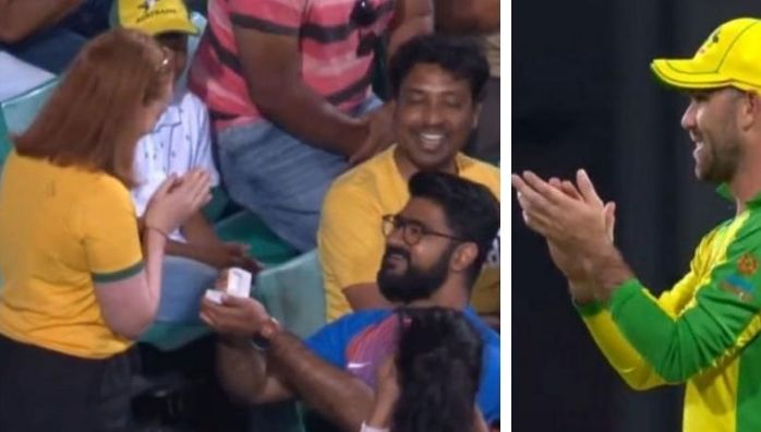 Marriage proposal during Australia vs India Second ODI