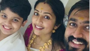 Navya Nair Family Photo in Instagram