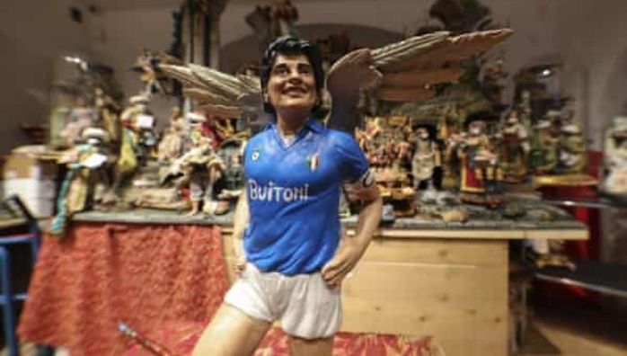 Naples honours its hero Diego Maradona with nativity figurine