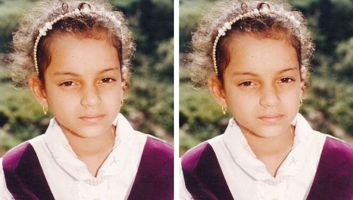 Kangana Ranaut Childhood Image