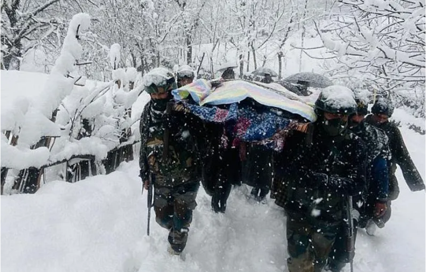 Indian Army saves mother and newborn child from blizzard