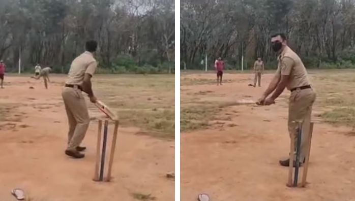 Kerala Police Playing Cricket Viral Video