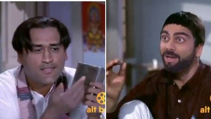 MS Dhoni As Kishore Kumar and Virat Kohli As Sunil Dutt