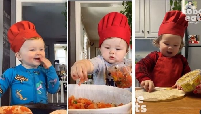 Baby Chef Kobe prepares prepares birthday special dish