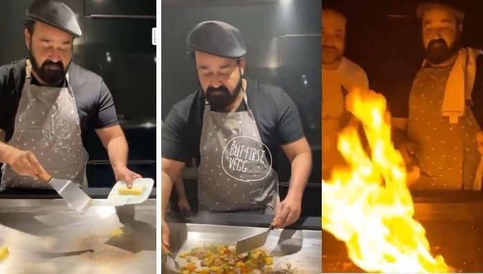 Cooking video of Mohanlal goes viral