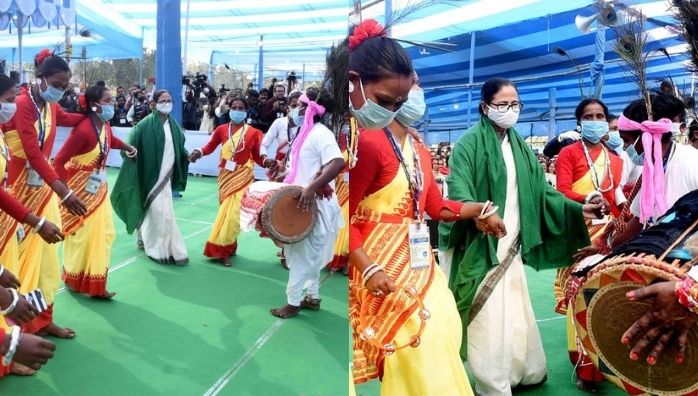 Mamata Banerjee dances during wedding ceremony