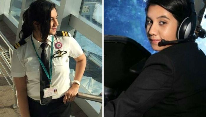 India's youngest female pilot Ayesha Aziz speaking