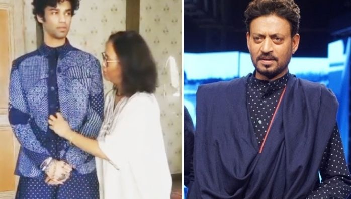 Irrfan Khan's son wearing clothes of his father to accept awards