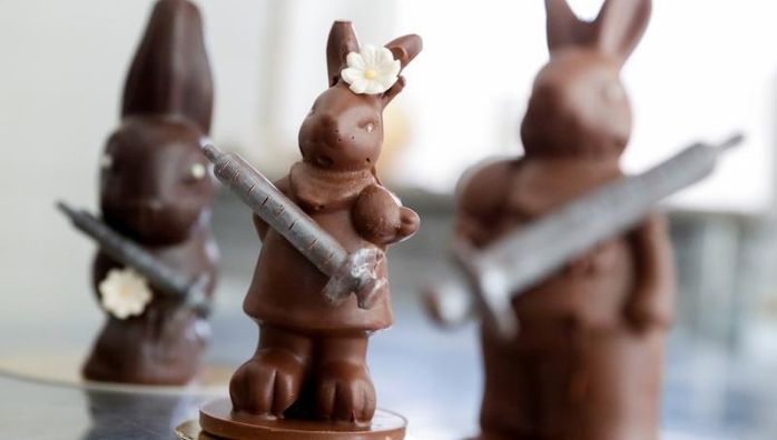 Hungarian Chocolatier's Vaccine Bunnies