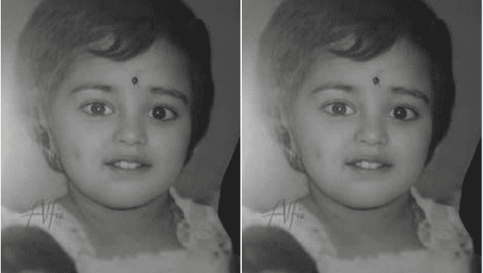 Childhood photo of malayalam actress
