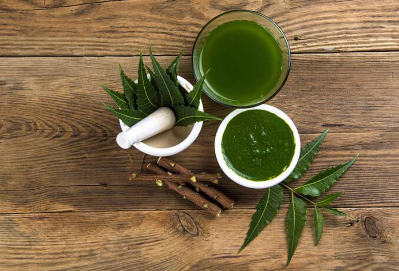 neem water to get rid of acne and hair fall