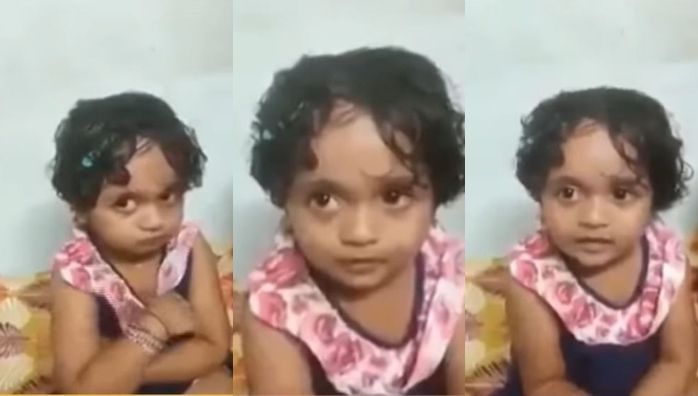 Little girls wants to study at midnight viral video