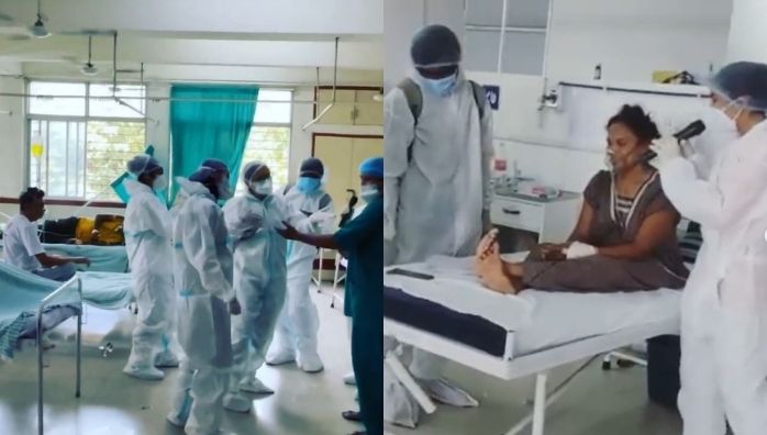 Health workers singing and dancing for Covid patients viral video