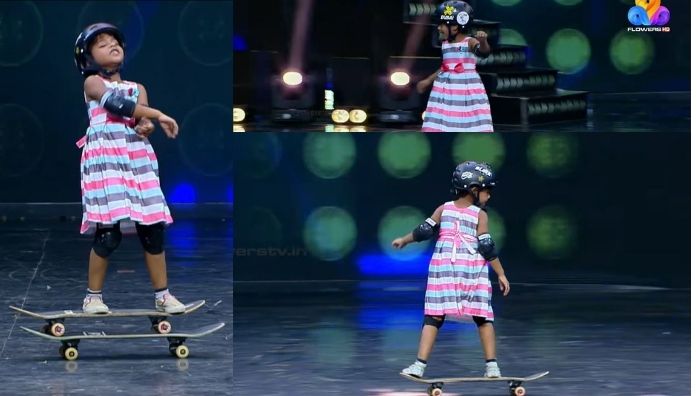 Skateboarder Janaki Anandh in Flowers Star magic