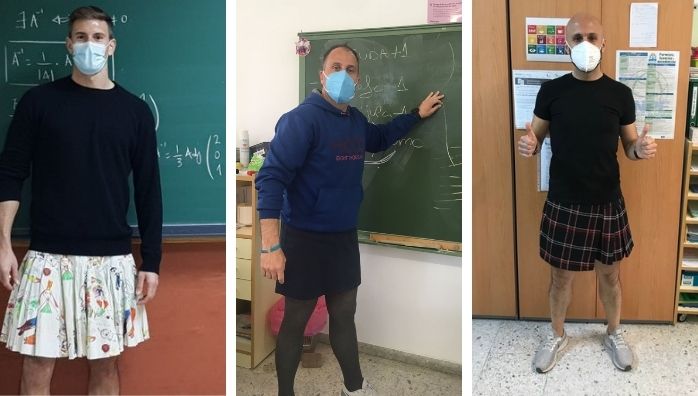 Teachers in Spain Wear Skirts to Support Gender Equality