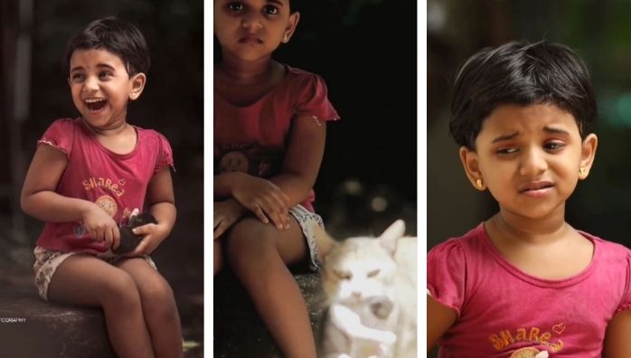 Behind the story of little girl's cute expressions video