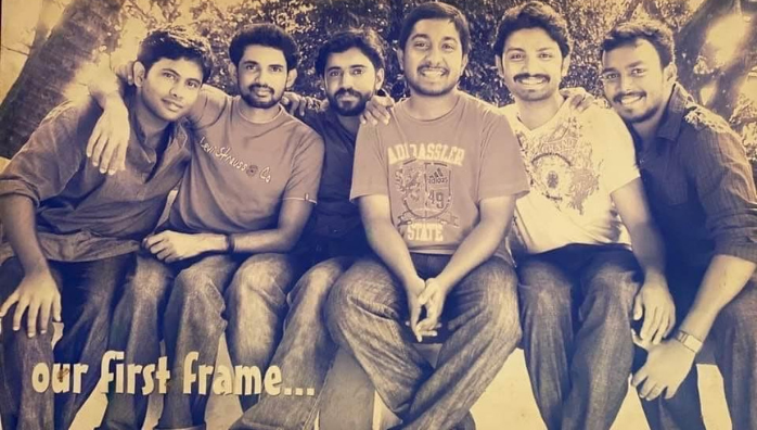 Vineesth Sreenivasan shares a photo of Malarvady Arts Club movie