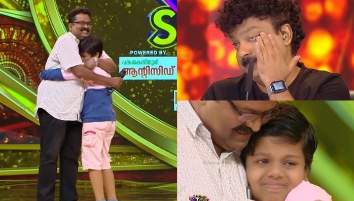 Flower Top Singer heart touching moment Sreenandh and Father