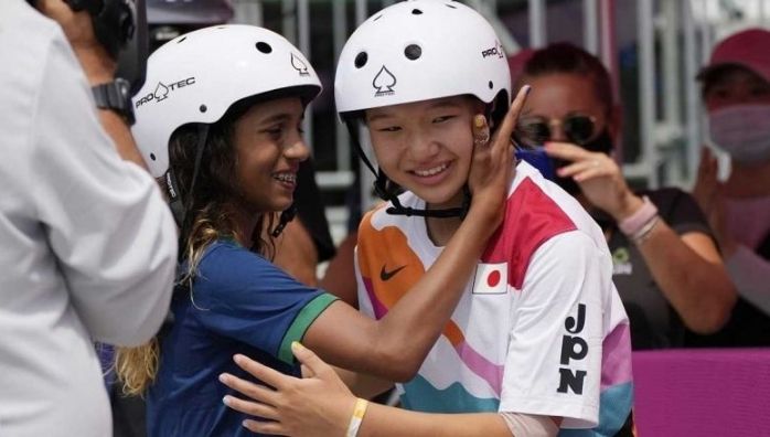 13 years old Momiji Nishiya, Becomes First Women's Olympic Skateboard Champion