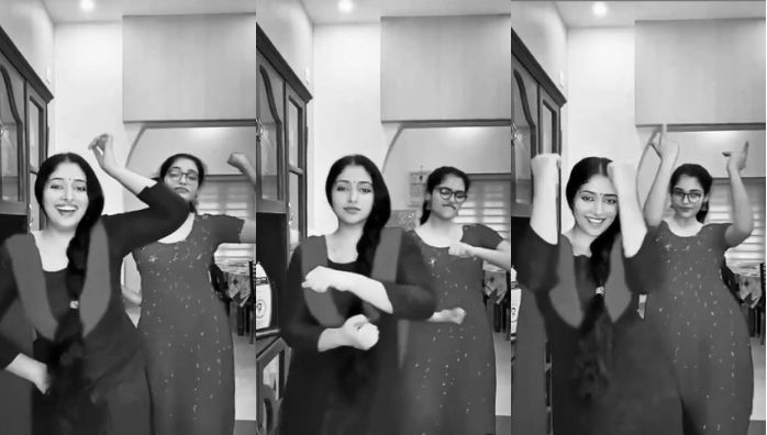 Anu Sithara dancing with her sister