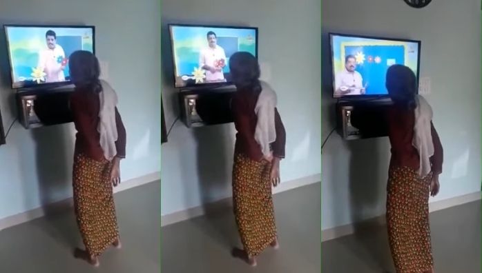 Grandma attending online class viral video