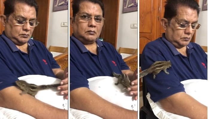 Jagathy Sreekumar and a squirrel viral video