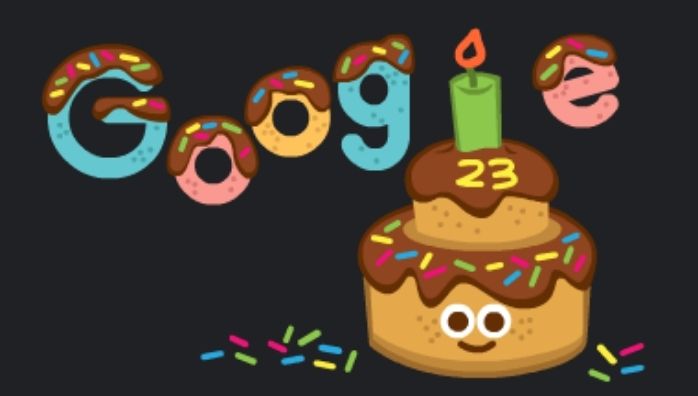 Google celebrates its 23rd birthday with a special doodle