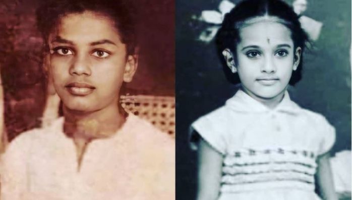 Childhood images of Jayan and Seema