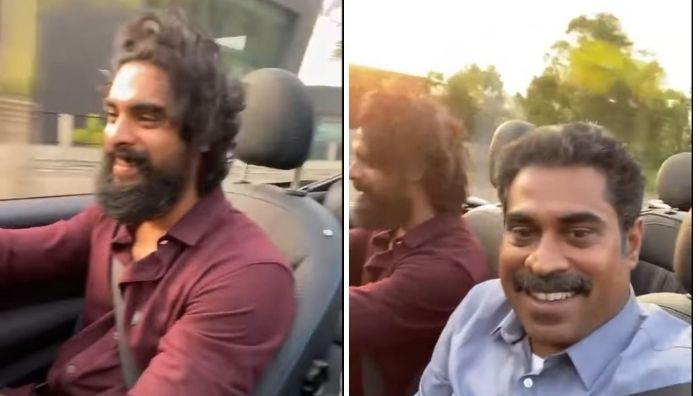 Tovino Thomas shares Allen and Paul, chilling and enjoying a breezy drive video