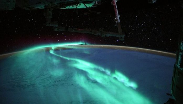 Southern Lights, As Seen From Space