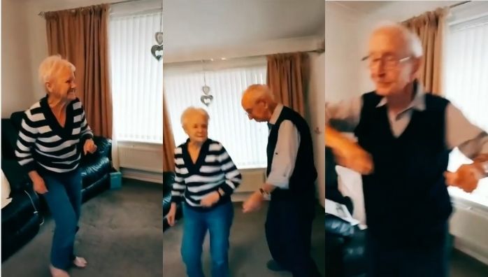 Elderly couple dances video goes viral in Social Media