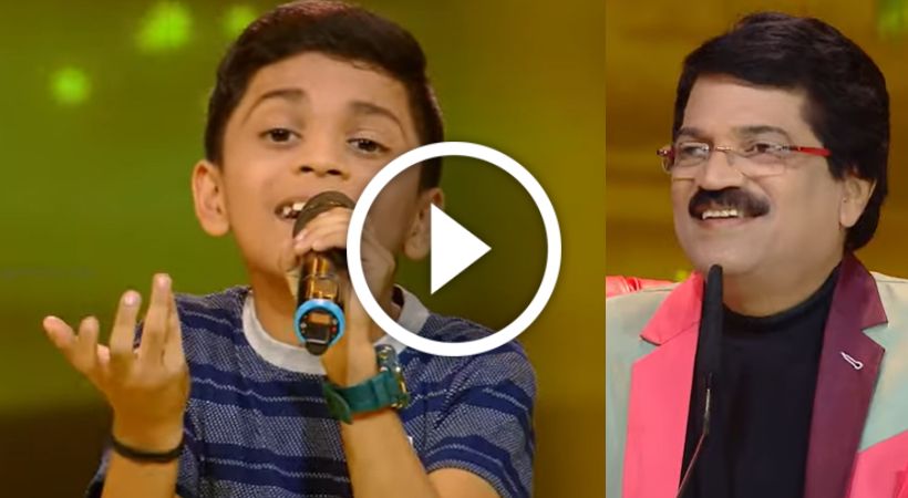 എം.ജി ശ്രീകുമാറിന്റെ ഹിറ്റ് ഗാനം ആലപിച്ച് ഗായകന്റെ കൈയടി വാങ്ങി കേദാ ...