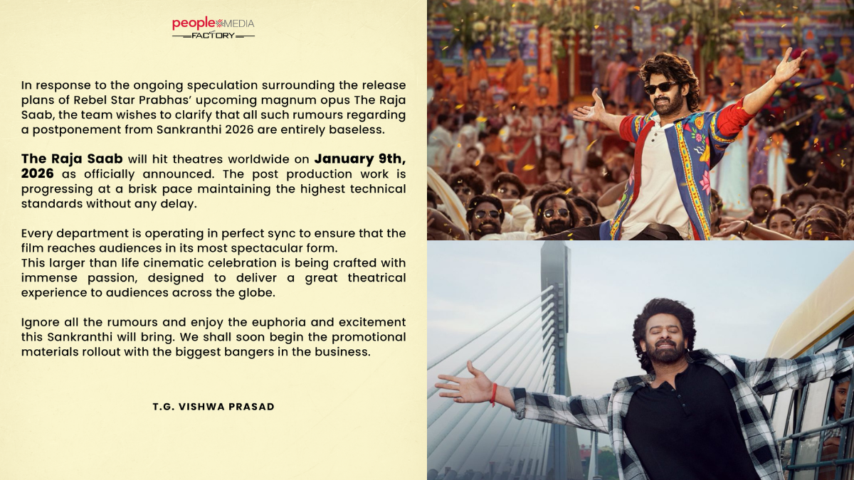 Prabhas new Movie 'The Raja Saab' updates