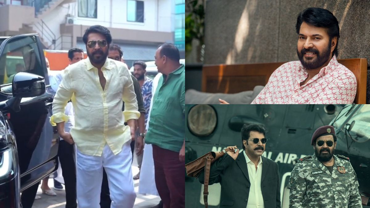Mammootty celebrates New Year on the set of 'Patriot'