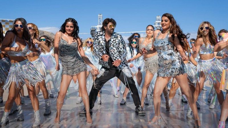 Prabhas and the leading stars bring in disco glam for "Auva Auva Nache Nache"